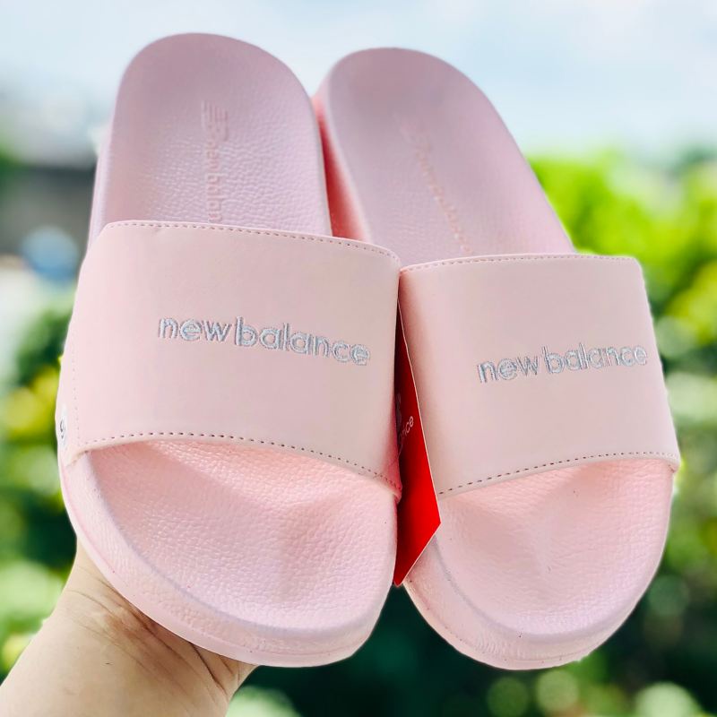 Dép quai ngang nam nữ New Balance đế cao 3cm dép lê bánh mì NB đi học đi làm nhẹ êm chân có kèm hộp