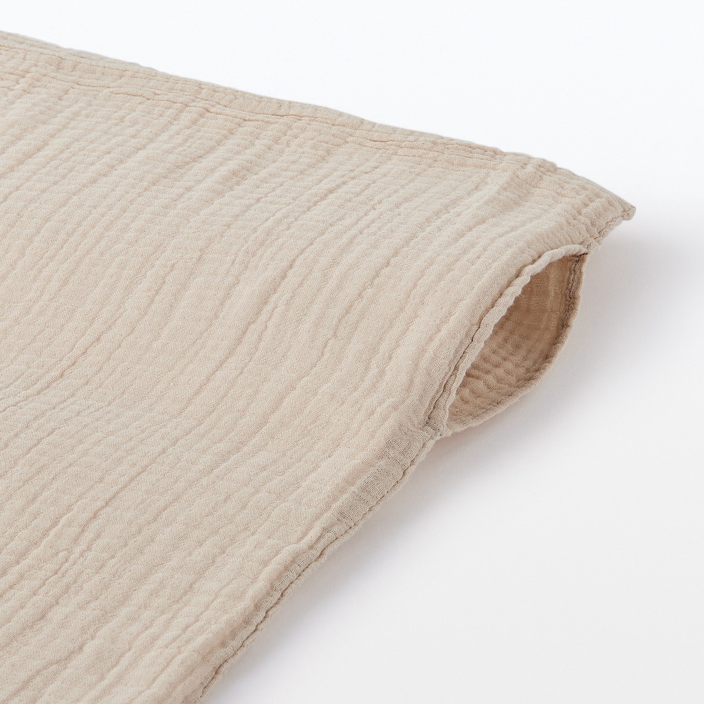 Muji Vỏ Chăn Cotton Vải Xô 3 Lớp