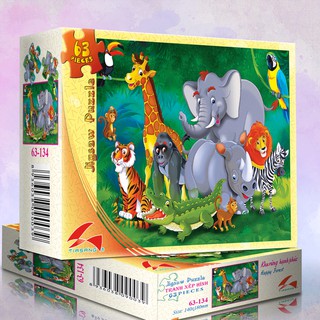 Tranh xếp hình 63 mảnh - KHU RỪNG HẠNH PHÚC