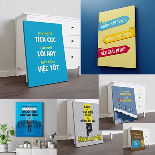 Tranh Văn Phòng - Nhiều Mẫu Tranh Canvas Văn Phòng khổ lớn Sologan Tạo động lực nhiều size tùy chọn CB1