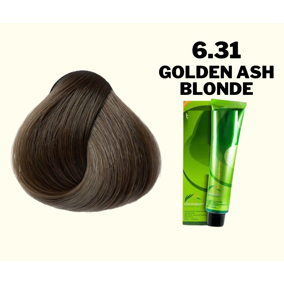 Thuốc Nhuộm Tóc Màu Nâu Vàng Khói 6.31 Dark Blonde Ash Gold Hair Dye Cream