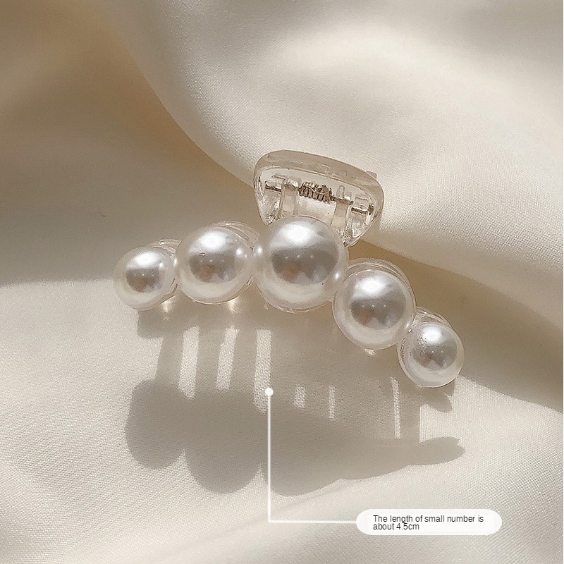 Kẹp tóc đính hạt ngọc trai nhân tạo kiểu dáng vintage B0040