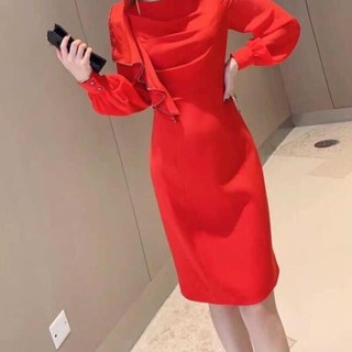 Đầm Đỏ Dự Tiệc Thiết Kế Cao Cấp Sang Trọng, Đầm Xoè Đỏ Mặc Tết