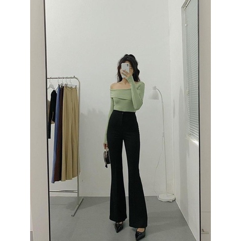 [Ảnh thật/Video]Quần Tây ống loe Daisy cạp cao hai cúc phong cách nhẹ nhàng nữ tính | BigBuy360 - bigbuy360.vn