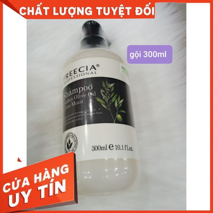 Dầu gội Freecia Golden Olive 1000ml - 500ml -300ml  FREESSHIP  siêu thơm phục hồi giữ màu bóng mềm tóc hư tổn khô xơ .