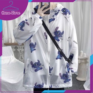 Áo khoác dù nam nữ unisex in hình thú kiểu thời thượng