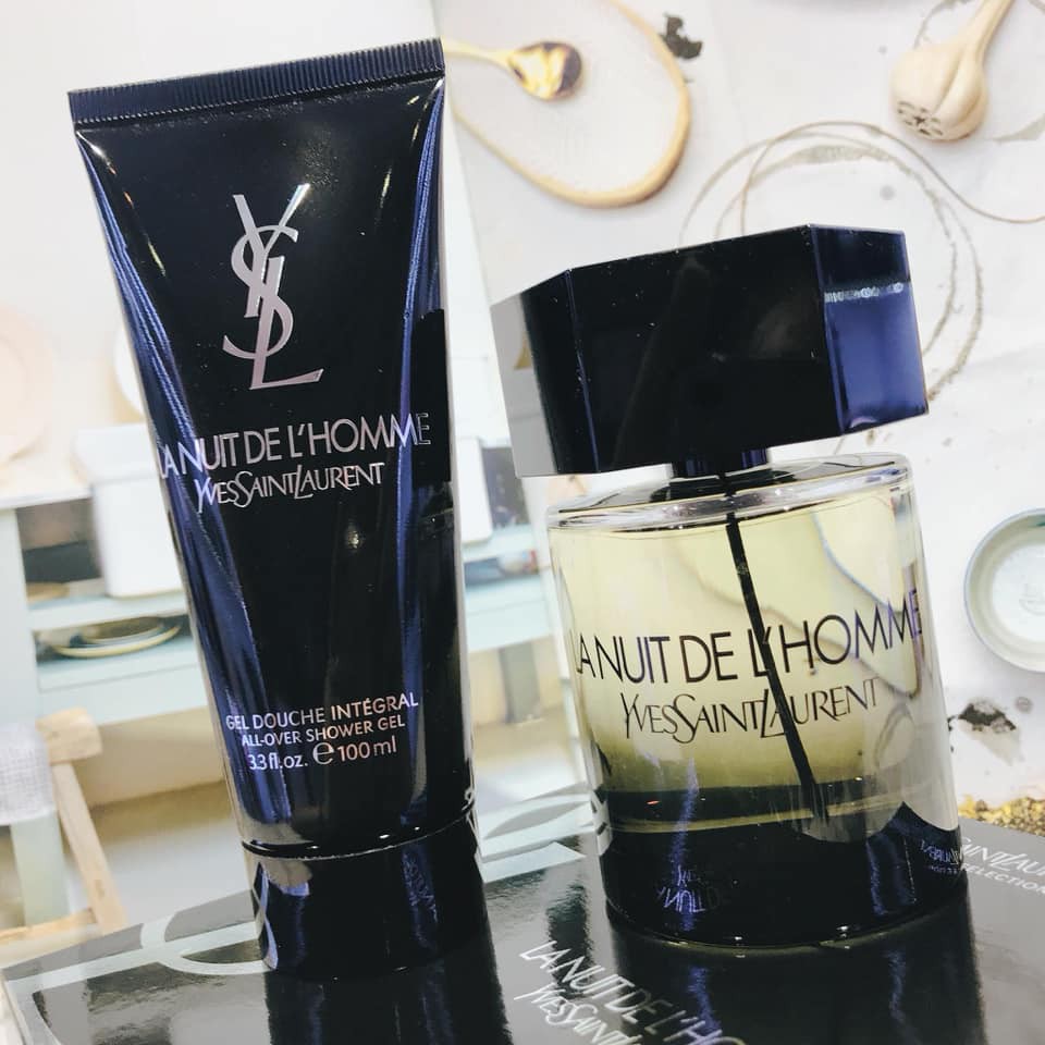 Auth - Set nước hoa Yves Saint Laurent La Nuit De L'Homme EDT (1NH 100ml + 1 sữa tắm 100ml) | Thế Giới Skin Care