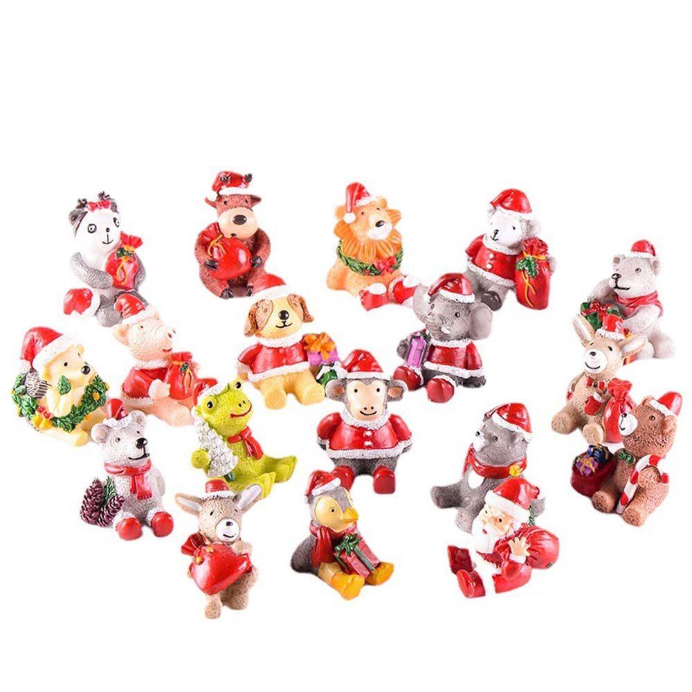Gấu Trúc / Tuần Lộc / Ông Già Noel Bằng Nhựa Resin Dễ Thương Trang Trí Sân Vườn
