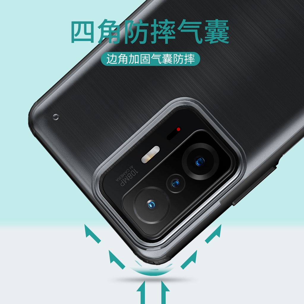 Ốp Điện Thoại Pc + TPU Nhám Trong Suốt Mới Cho Xiaomi Mi 11T Pro