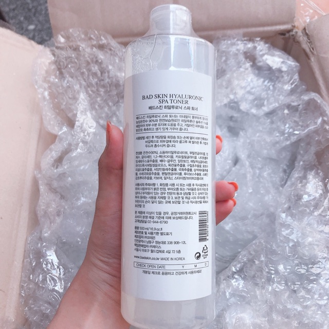 [Có Bill] TONER CAO CẤP BAD SKIN HYALURONIC SPA TONER | BigBuy360 - bigbuy360.vn