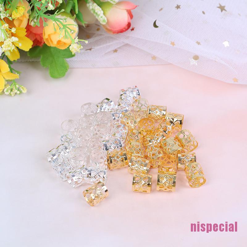 Bộ 20 Khuyên Xỏ Tóc Bằng Kim Loại Cá Tính