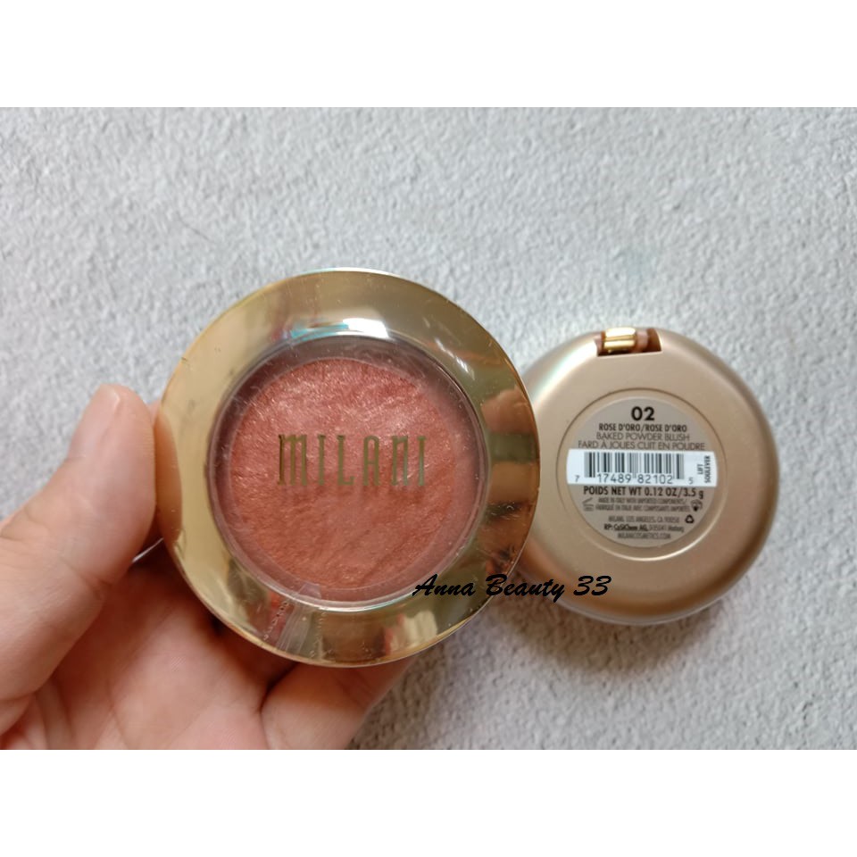 [ Ảnh Chụp Thật ] Phấn Má Hồng Milani Baked Powder Blush