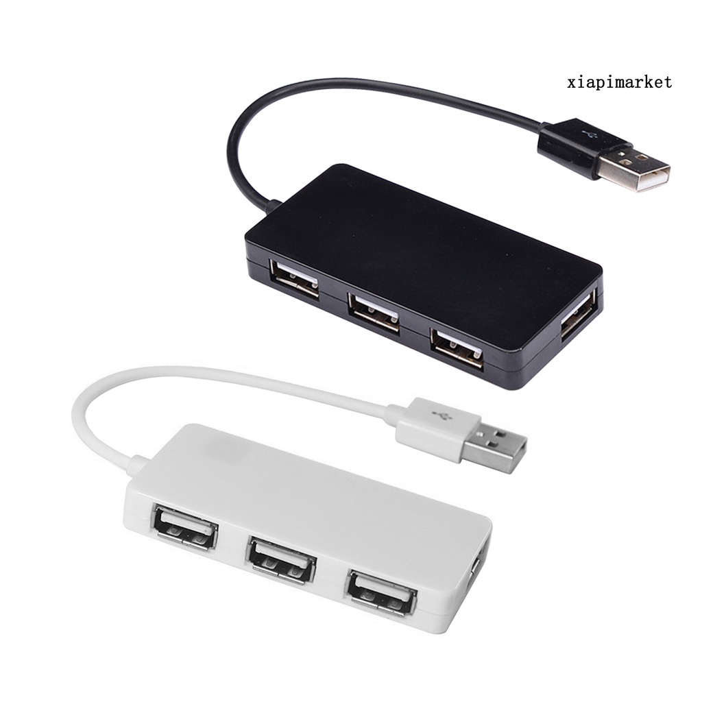 LOP_Portable USB 2.0 4 Ports 480Mbps Cable Hub Splitter for Card Reader
