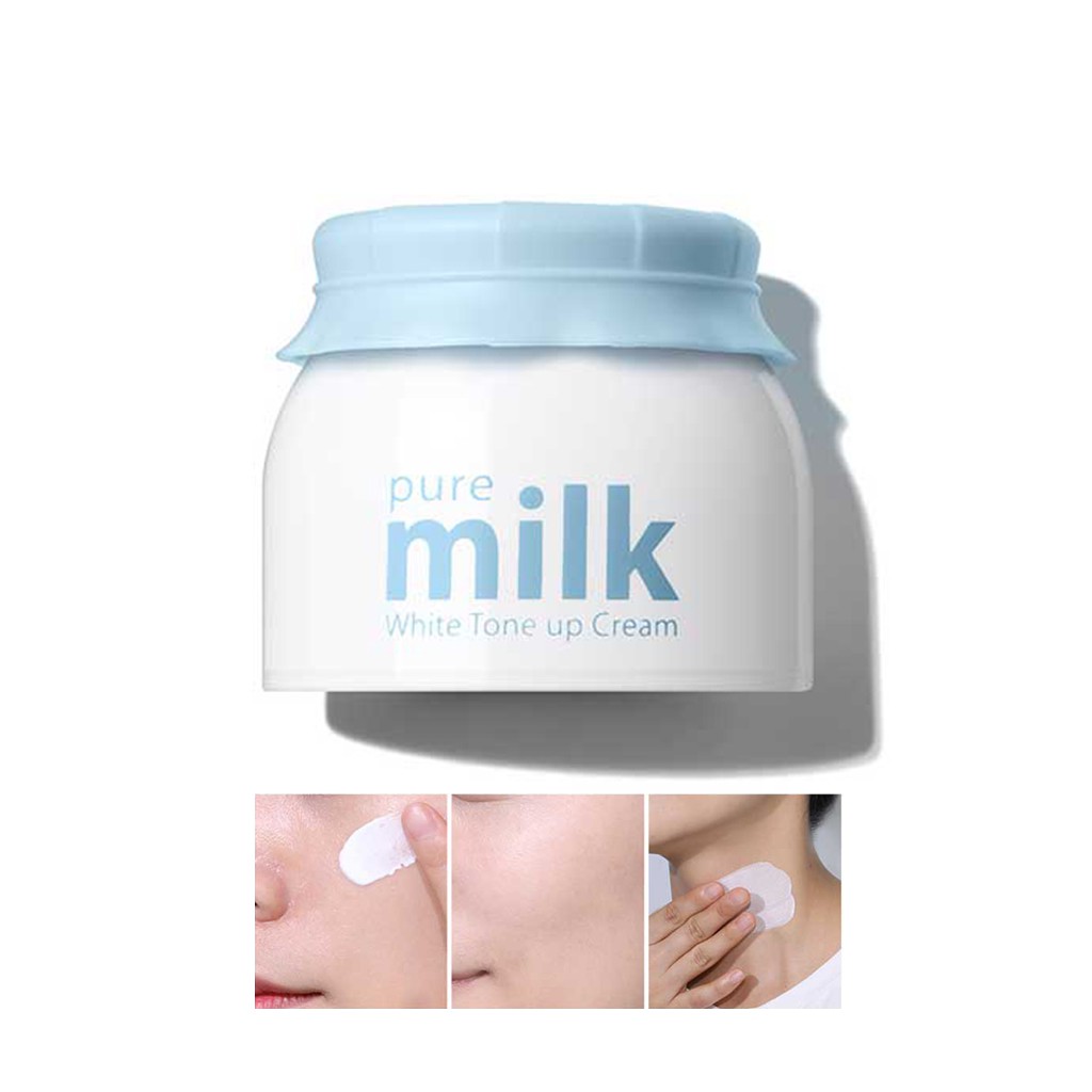 Kem Dưỡng Trắng Nâng Tone Da The Saem Pure Milk Tone Up Cream 50ml