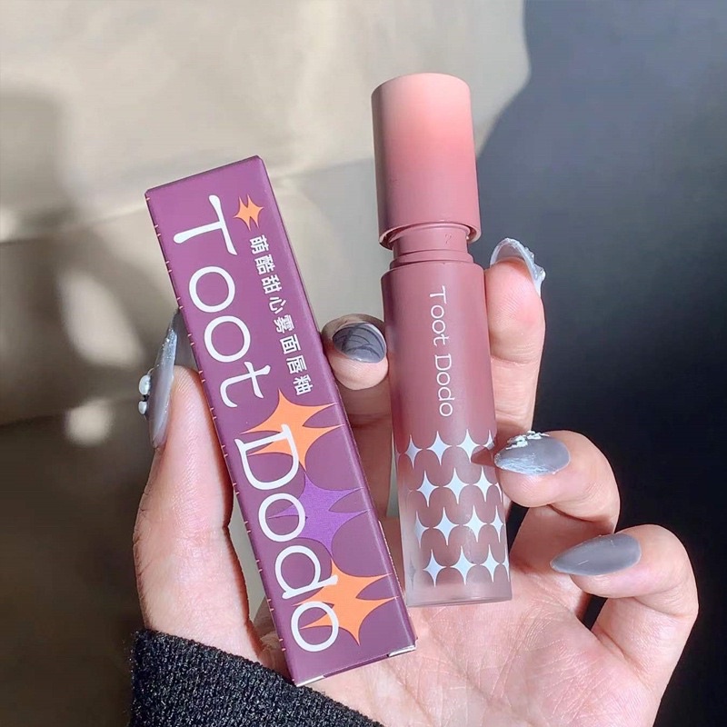 Son kem Toot Dodo đỏ nâu ánh tím mềm mịn mướt dễ tán