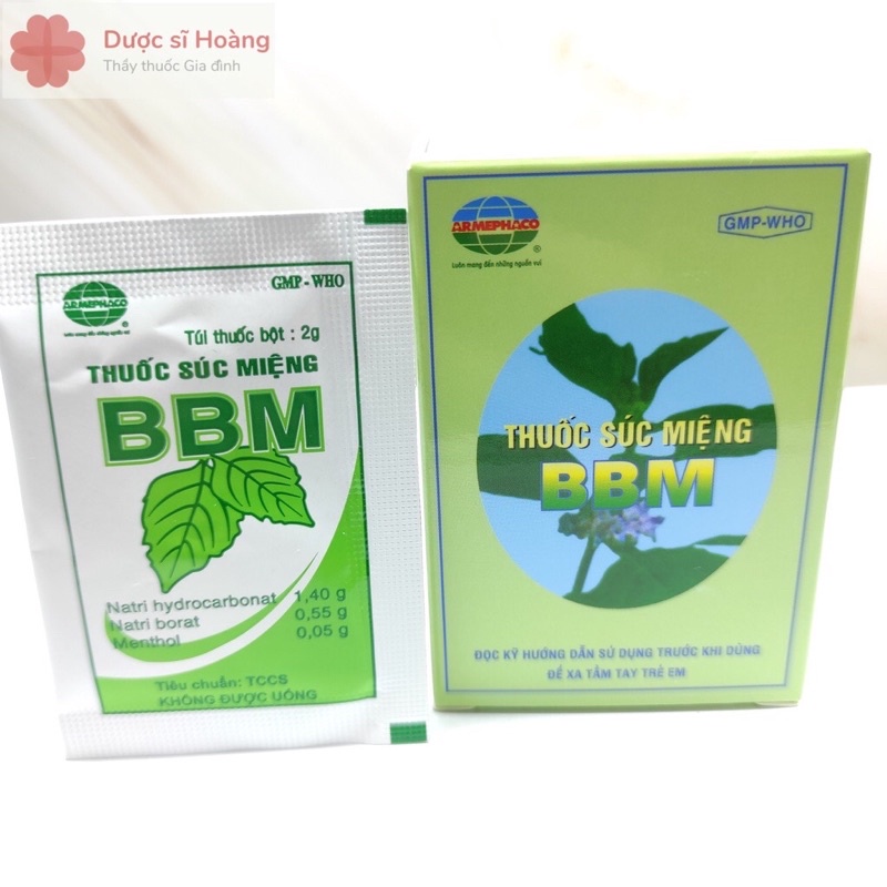 Bột súc miệng BBM gói 2g