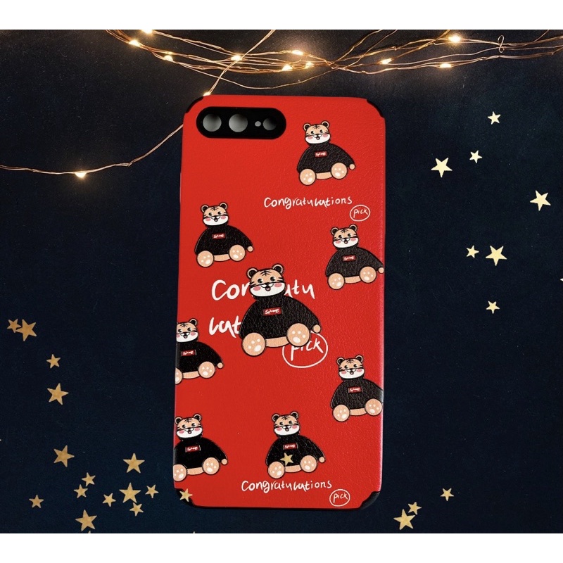 Ốp lưng điện thoại | Case iphone da IDM hình gấu bear 7plus/11/12promax
