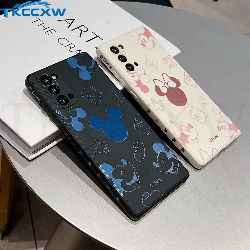 Ốp Điện Thoại TPU Hình Mickey Minnie Cho Samsung Galaxy S22 S21 S20 S10 Plus Note 20 S20 S21 S22 Ultra S20 S21 FE Note 10+