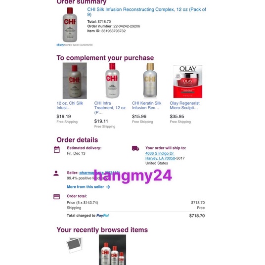 Tinh chất Dầu Dưỡng CHI Silk Infusion 177ml