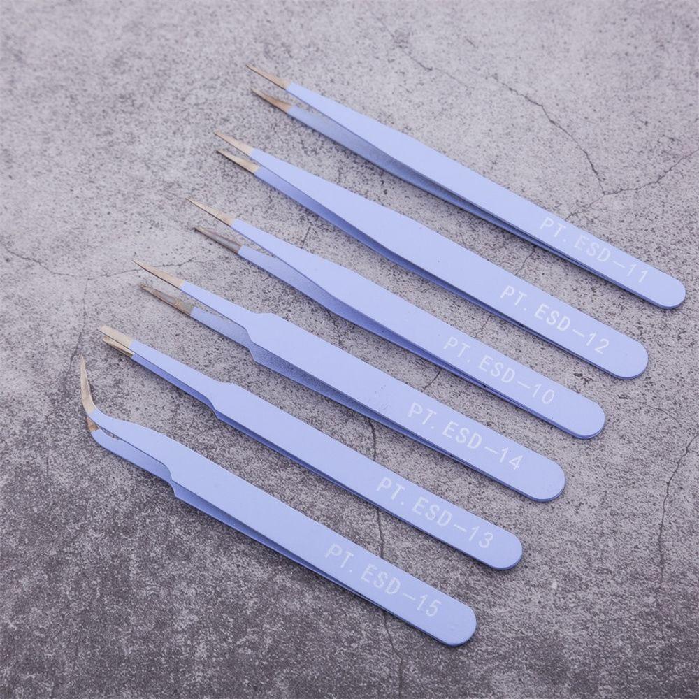 Bernardo Bộ Nhíp Inox 1.0mm Nhiều Màu Chống Tĩnh Điện Chuyên Dụng Cho Làm Móng