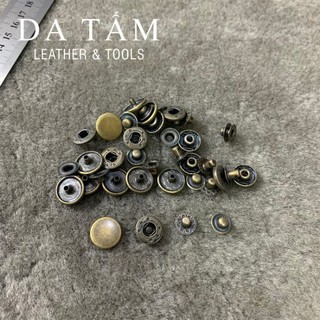 Túi 10 bộ cúc bấm 4 chi tiết màu giả cổ
