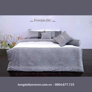 Bộ ga chun chần everon epm 22062 (1 ga chun chần + 02 vỏ gối 45cmx65cm