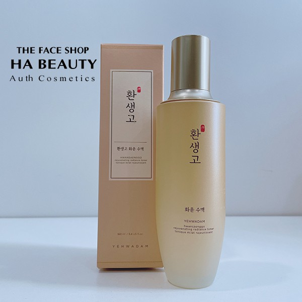 [The Face Shop] Nước hoa hồng Làm Sáng Trắng Da YEHWADAM HWANSAENGGO REJUVENATING RADIANCE TONER 160ml TFSN20