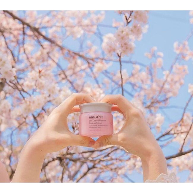 Kem Dưỡng Trắng Da Nâng Tone Tức Thì Innisfree Jeju Cherry Blossom Tone-Up Cream