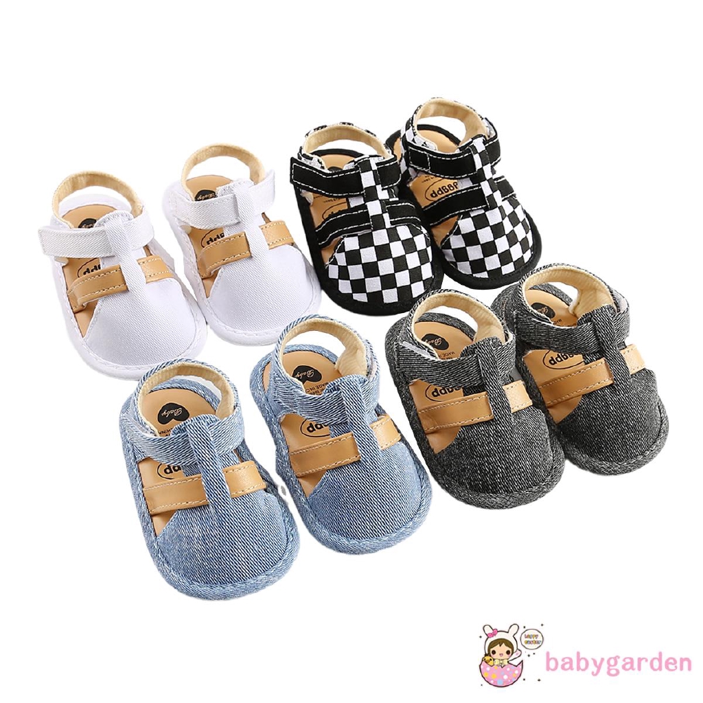 Giày Sandal Kẻ Sọc Mềm Mại Chống Trượt Cho Bé