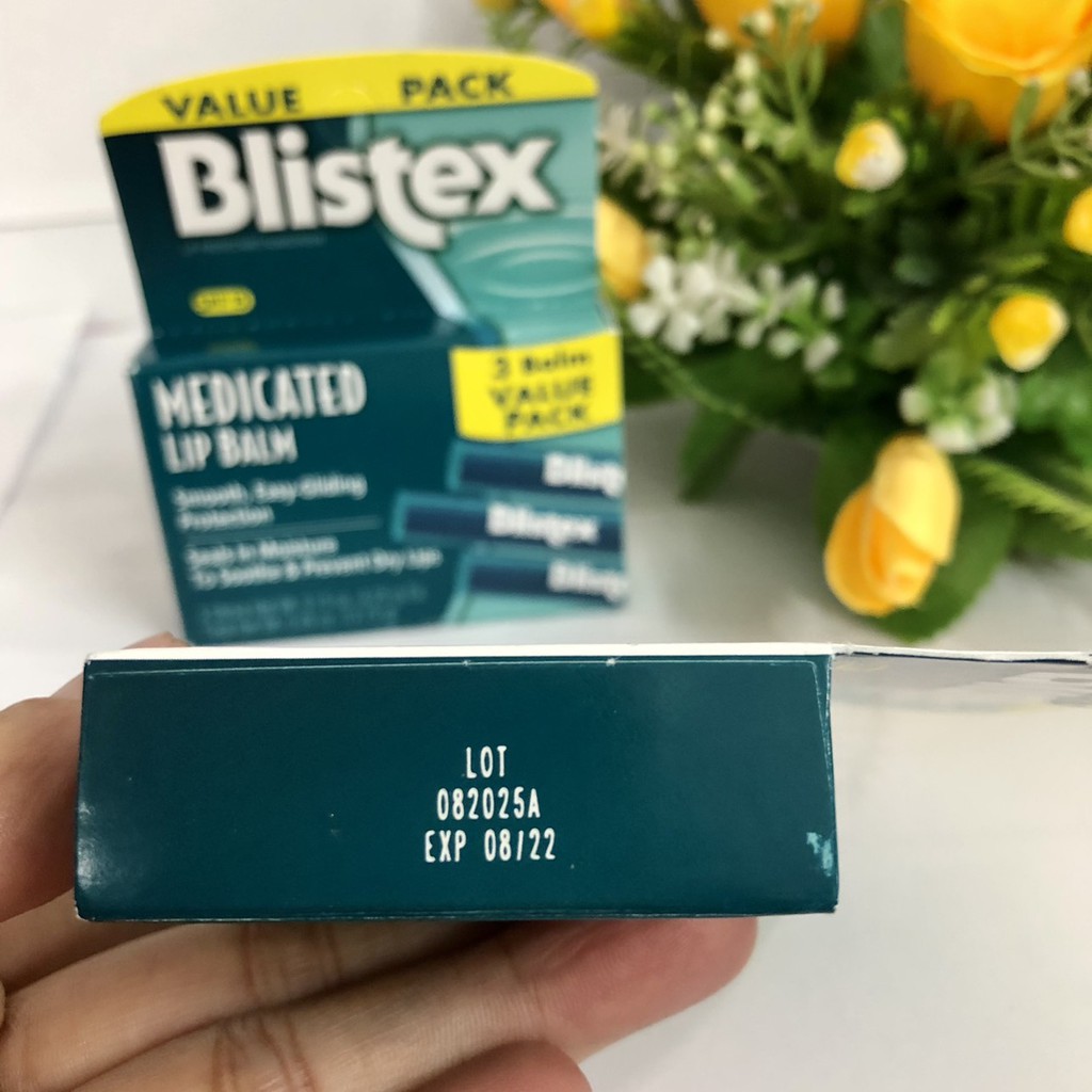 ❤️ [Date 9/2022] Tách lẻ 1 Son dưỡng môi chống nắng Blistex Medicated SPF 15 Lip Balm Mỹ, vị the mát | BigBuy360 - bigbuy360.vn
