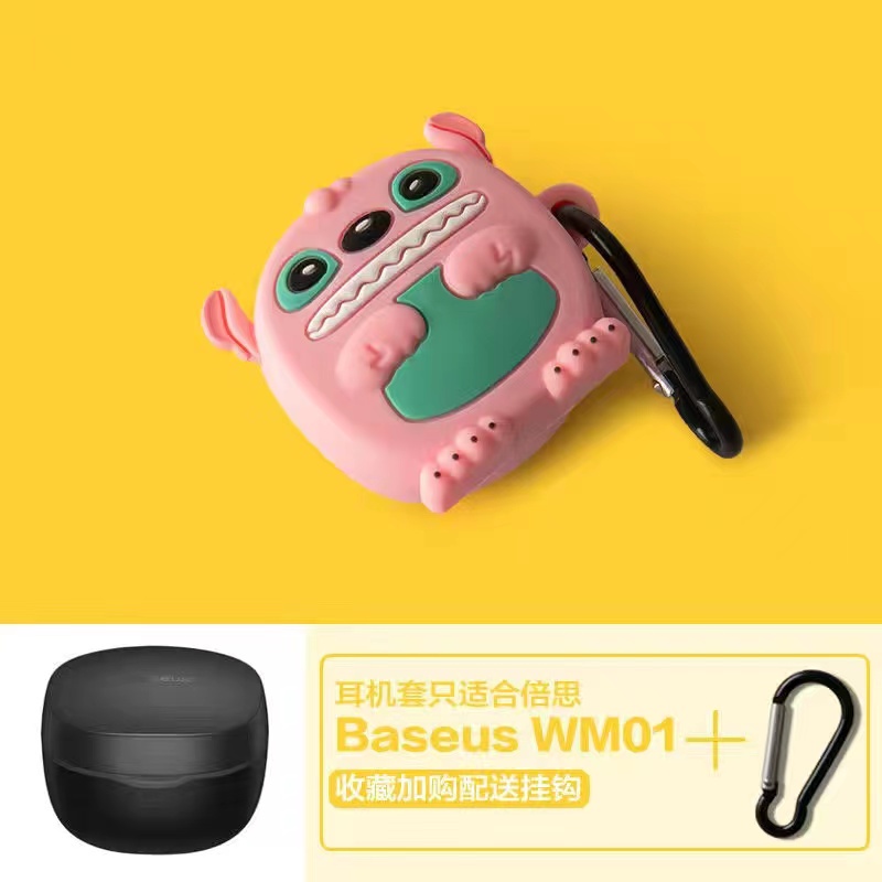 Hàng Có Sẵn! Vỏ Bảo Vệ Tai Nghe Baseus Encok WM01 Kiểu Hoạt Hình Dễ Thương