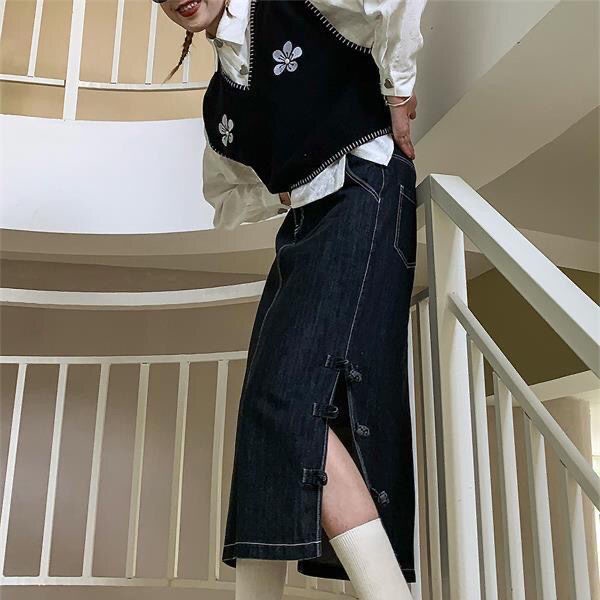 Áo len không tay cổ chữ v dáng rộng phong cách Hàn Quốc thời trang