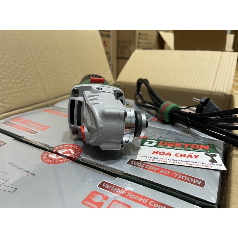 Máy Mài Gốc Dekton AG1100S/ Công Suất 1100W Sử Dụng Đá 100mm/ Có Điều Tốc