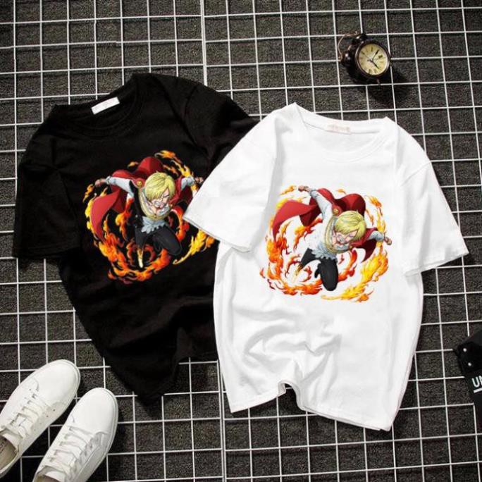 Áo Thun mẫu mới Áo Phông OnePiece - SanJi OP384 (Áo màu trắng) CMTD-0037  thích hợp cho cả năm và nữ