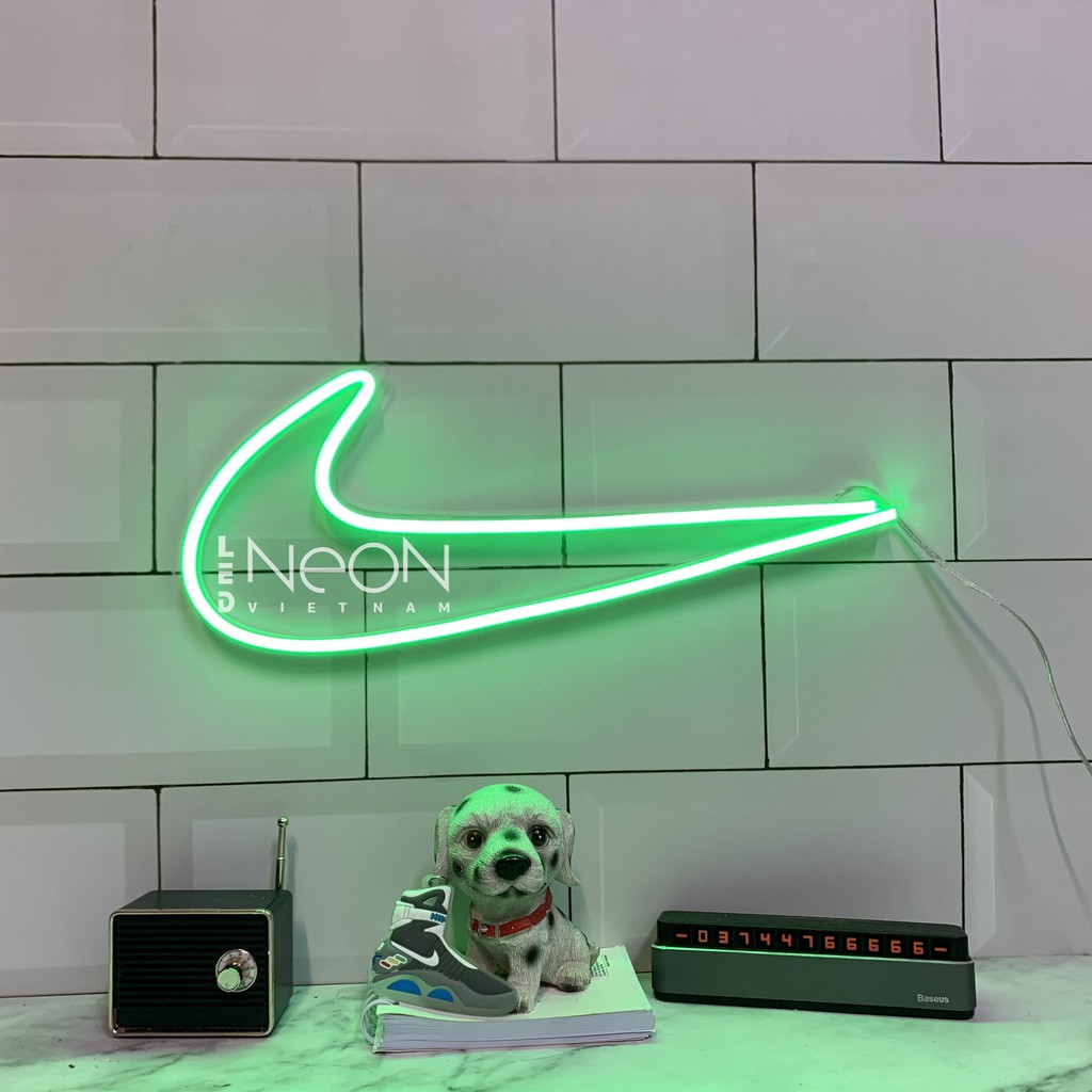 Đèn NeonSign Hình .Nike. | Kích Thước 33x14cm | Quà Tặng Trang Trí Cực Chất , Siêu Sáng & Tiết Kiệm Điện Với Led 12v |