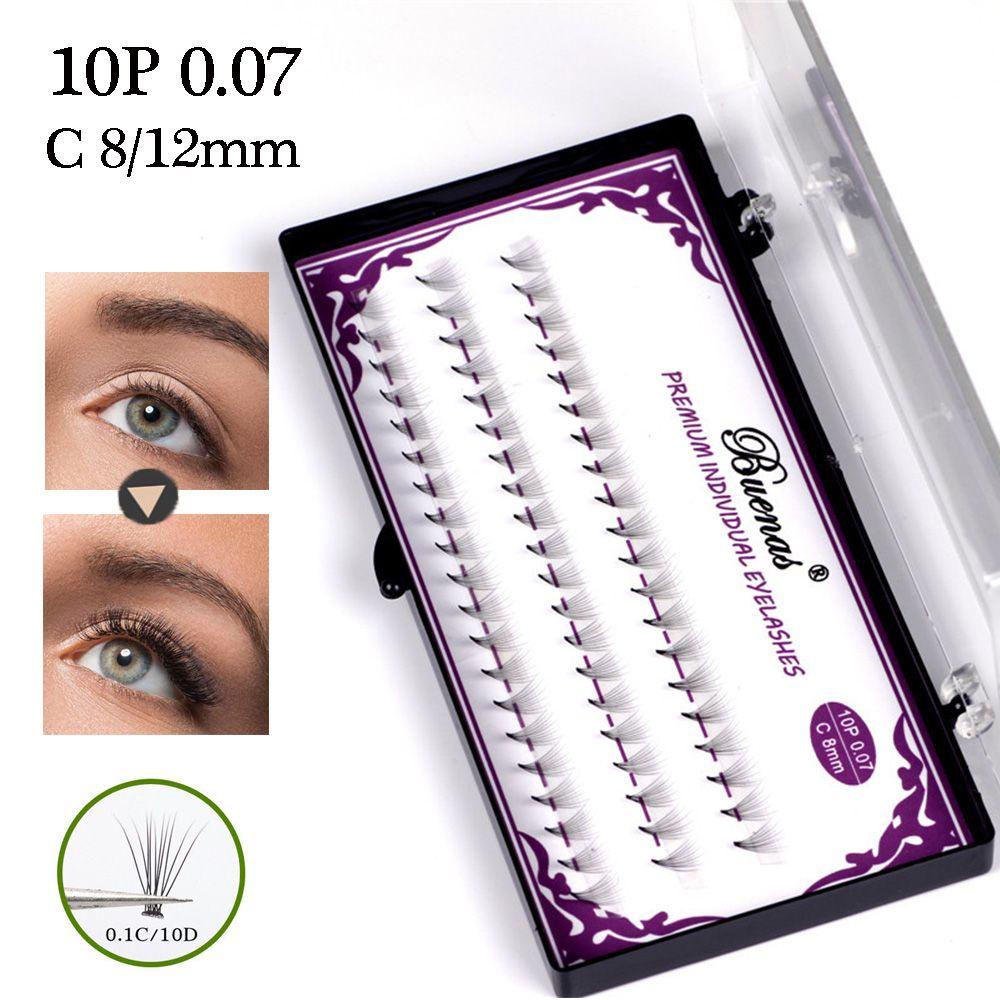 Bộ 60 Lông Mi Giả Cong Dài Tự Nhiên 0.07 Làm Dày Tức Thì