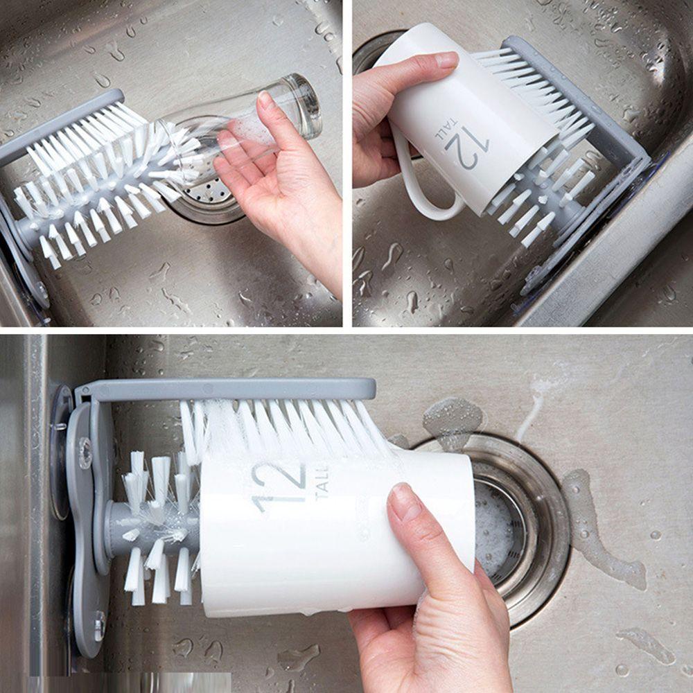 Bàn Chải Vệ Sinh Ly Cốc 2 Trong 1 Tiện Dụng