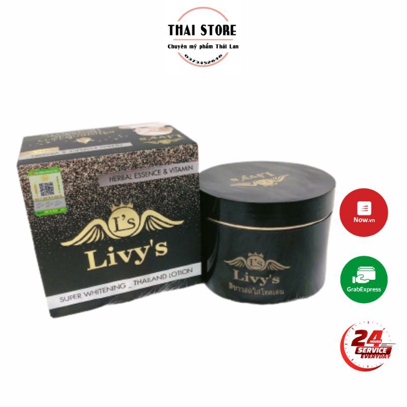 KEM BODY LIVY'S ĐEN THÁI LAN, SIÊU TRẮNG DA MỊN DA CHỐNG NẮNG