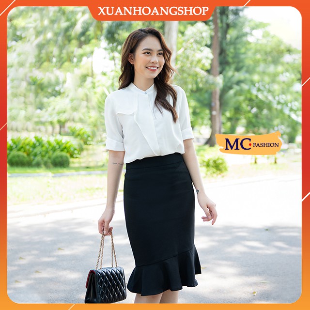 Chân Váy Đuôi Cá Mc Fashion, Kiểu Dáng Nữ Công Sở, Dài Qua Gối, Lưng Cạp Cao, Màu Đen, Cv0391 | BigBuy360 - bigbuy360.vn