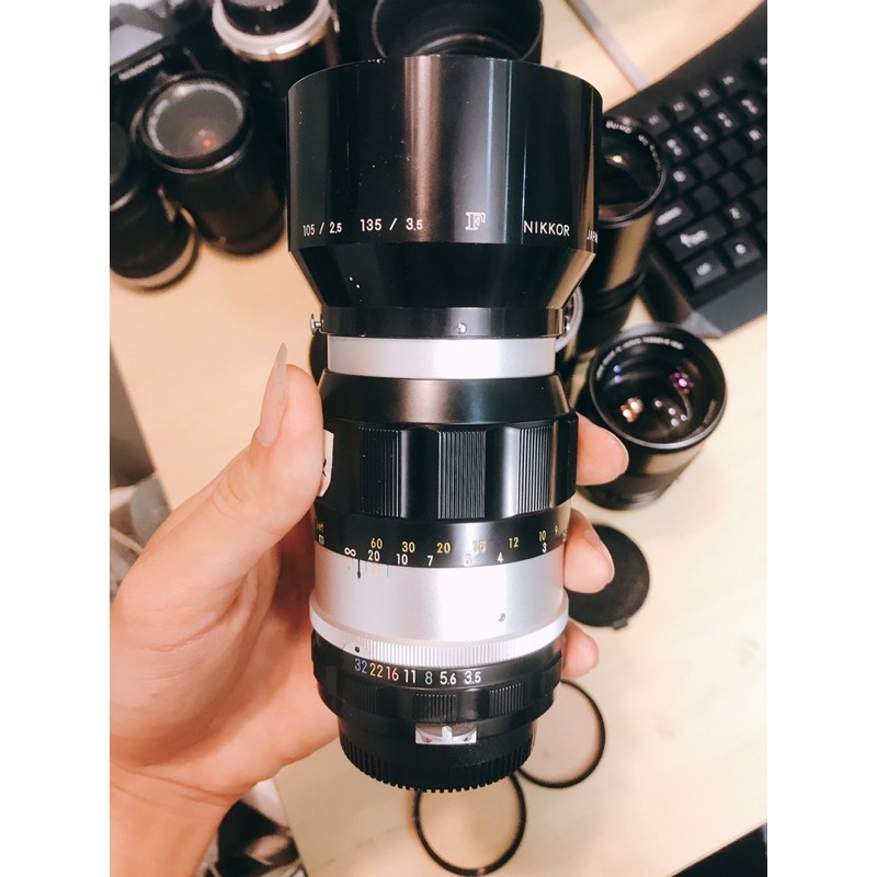 Ống kính MF Nikkor-Q 135mm F3.5 đời F