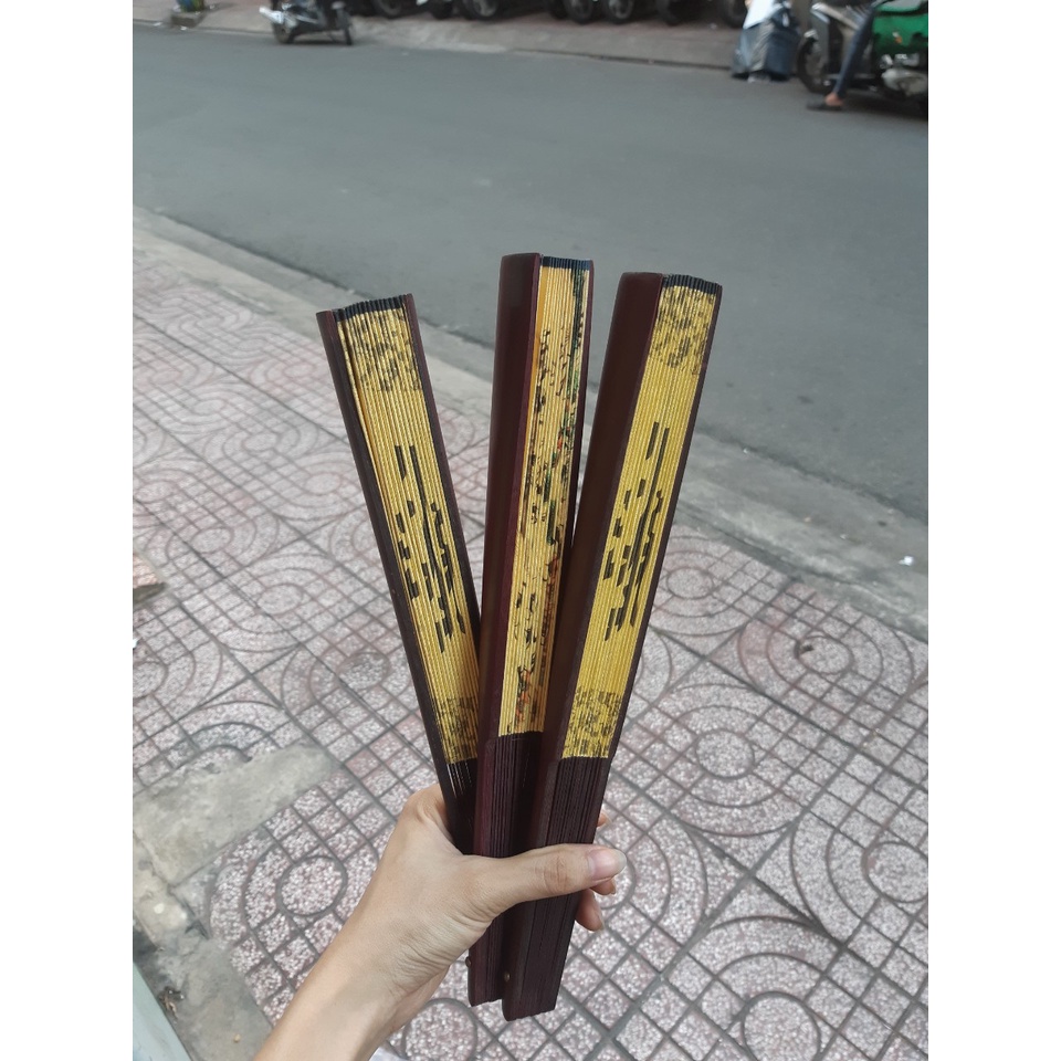 Quạt nam, quạt cổ trang cầm tay cho nam, quạt chụp hình