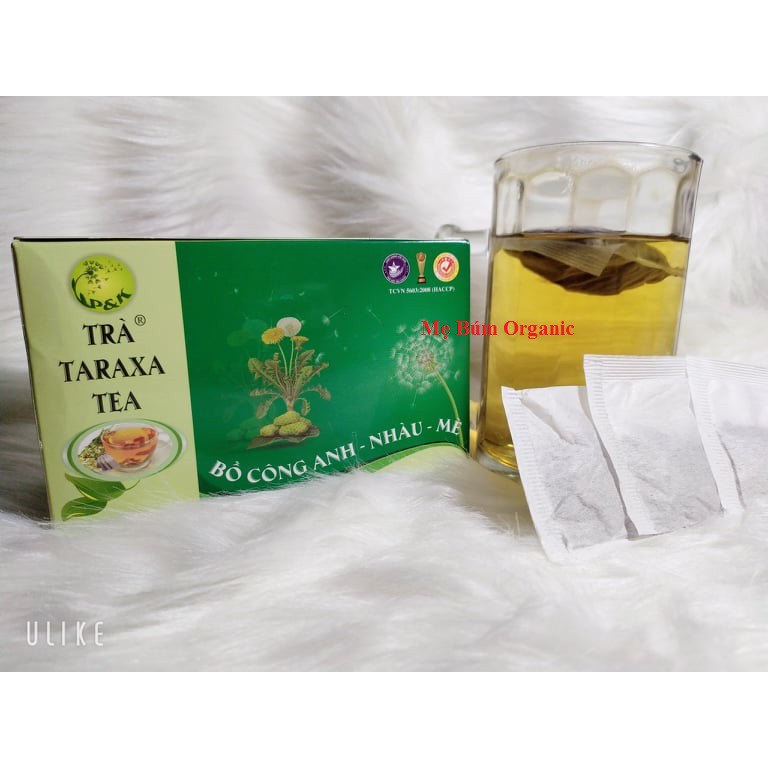 Trà Taraxa BỒ CÔNG ANH - NHÀU - MÈ P&K - Giải độc, Ngừa viêm khớp, đau nhứt, hạ cholesterol  (50 túi lọc) - 80gr