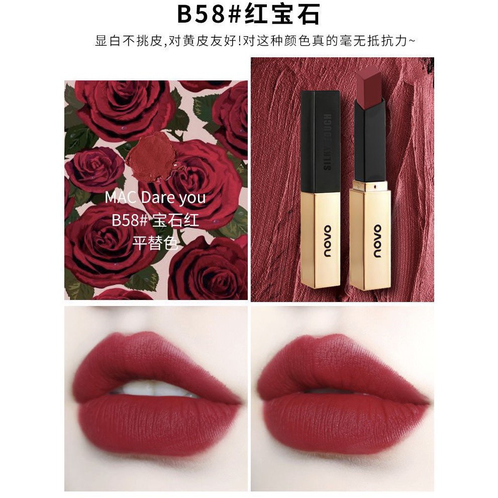 Son lì mịn môi Novo Velvet Matte Lipstick