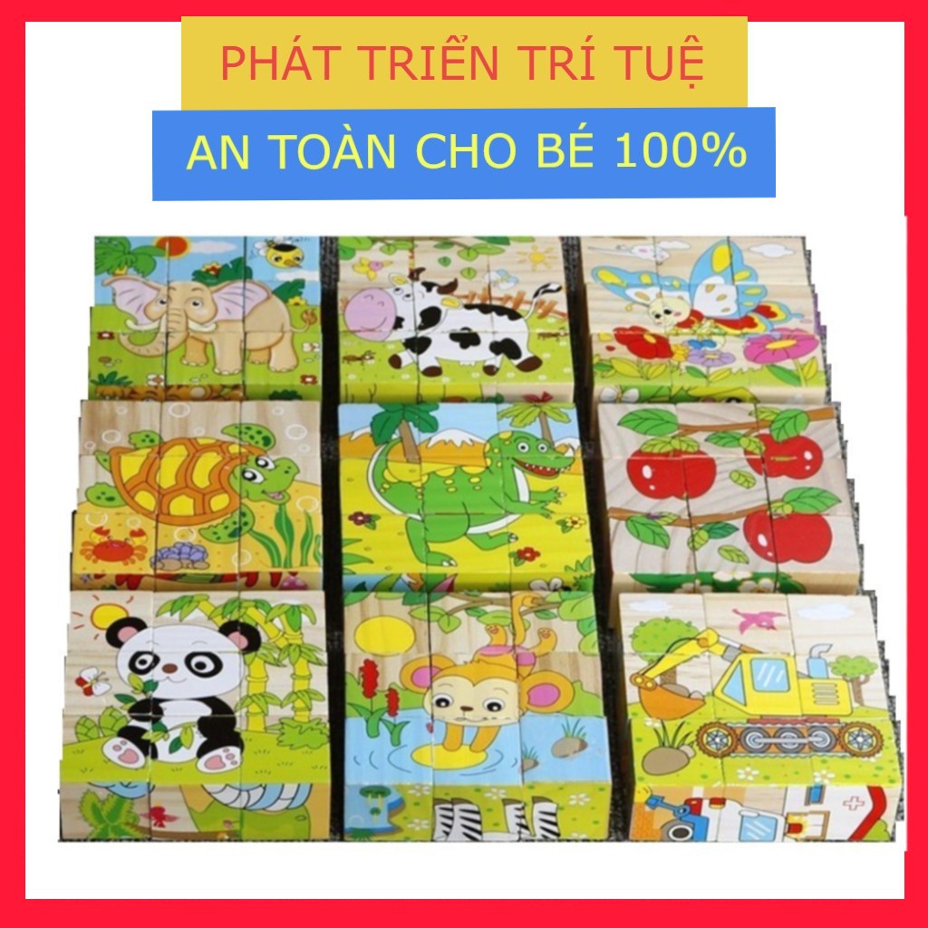 Đồ Chơi Bộ Xếp Hình Gỗ 3D Thông Minh Cho Bé [ĐỒ CHƠI TRẺ EM]