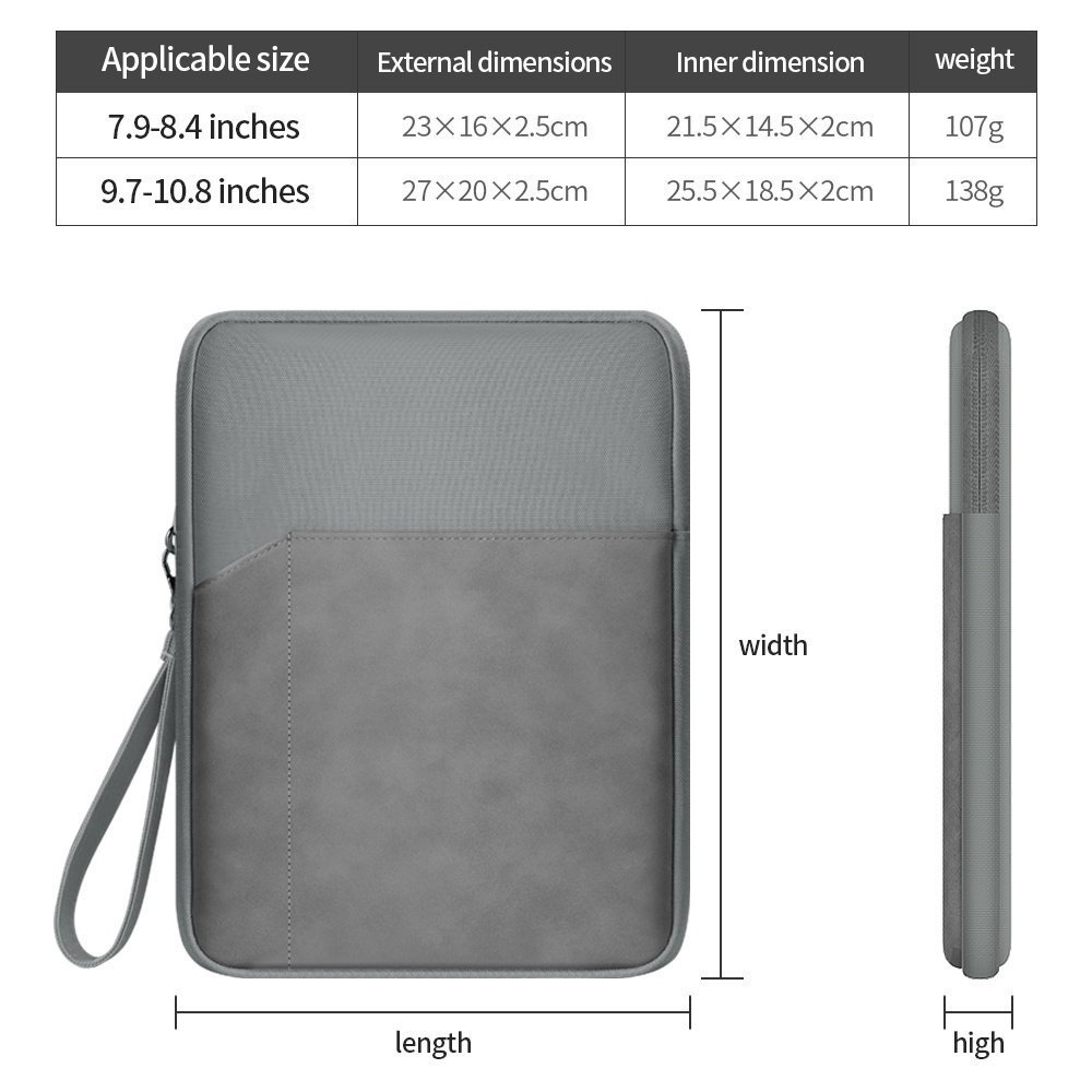 Túi Đựng Máy Tính Bảng Đa Năng Chống Thấm Nước Cho Samsung Galaxy Tab A7 Lite S2 8.0 S 8.4 LTE Tab A 8.4 2020 Active3 A 7.0 2016 Tab 3 V