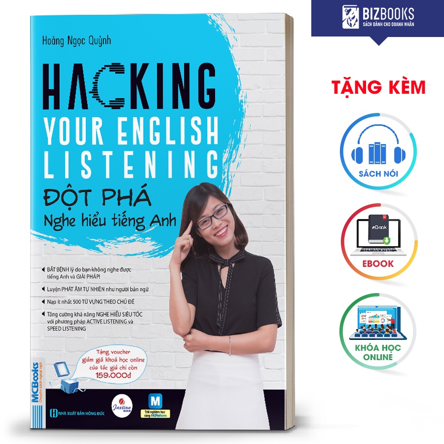 Sách Hacking your English LISTENING (Đột phá NGHE HIỂU tiếng Anh)
