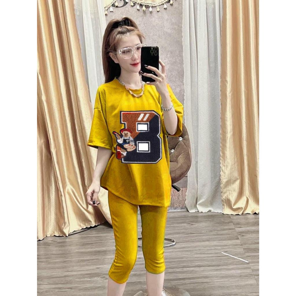 Bộ ngố thun xốp gân , quần có túi , áo xoắn lưng . Có sẵn