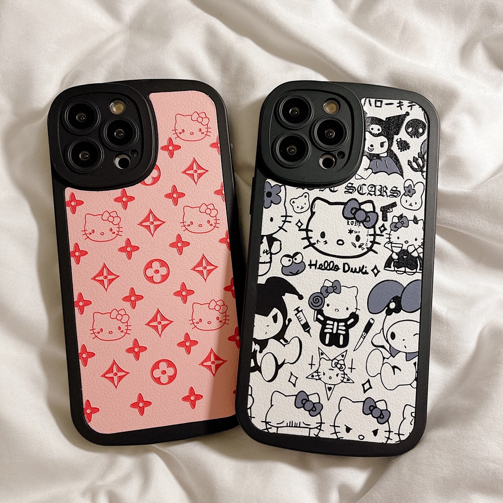Ốp Điện Thoại Chống Sốc In Hình Gấu Và Bướm Dễ Thương Cho iPhone 14 / 13 / 12 / 11 / XS / 8P / 7 / 6P