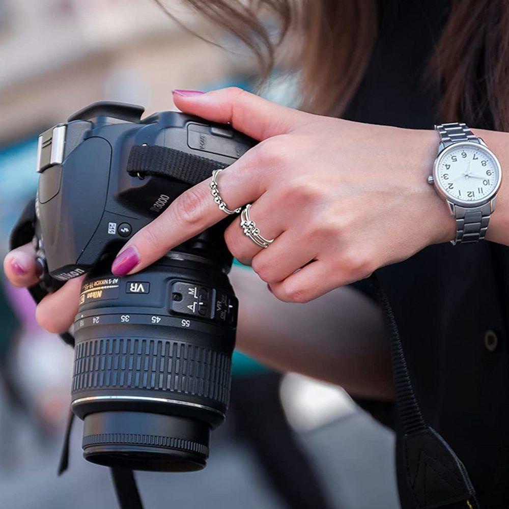 (MớI) Nhẫn HợP Kim ĐíNh HạT GiúP GiảM Stress