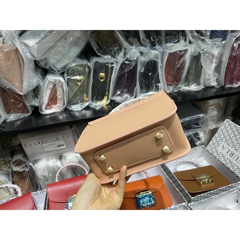 𝐓𝐮́𝐢 𝐅𝐮𝐫𝐥𝐚 𝐦𝐞𝐭𝐫𝐨𝐩𝐨𝐥𝐢𝐬 𝐭𝐚𝐲 𝐜𝐚̂̀𝐦 màu hồng - DA THẬT